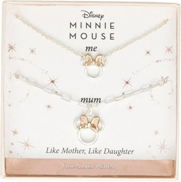 Immagine prodotto NoName MINNIE - Set Maman & Fille - 2 Colliers en Laiton Plaqué Argent (Argento)