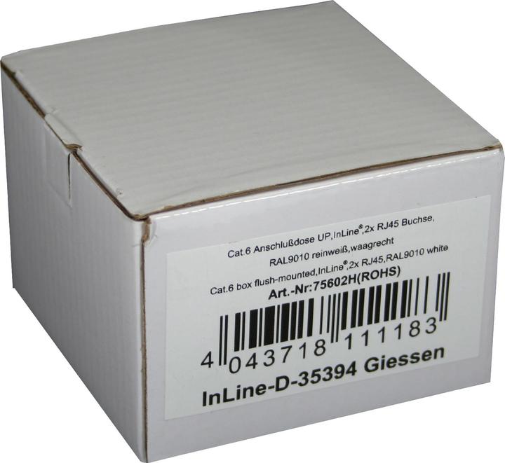 Actual product image InLine Cat.6 Junction box flush-mounted