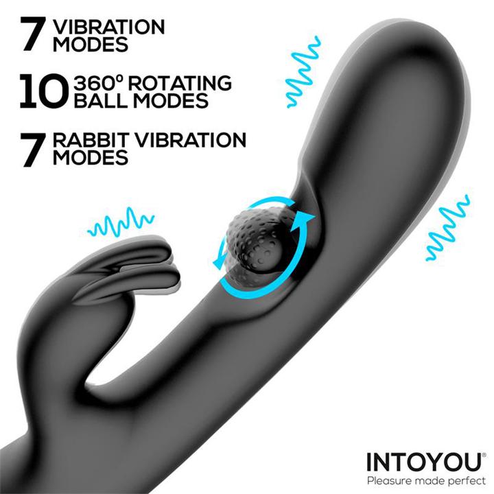 Produktbild IntoYou Patty – Rabbit-Vibrator mit rotierender Kugel – Schwarz