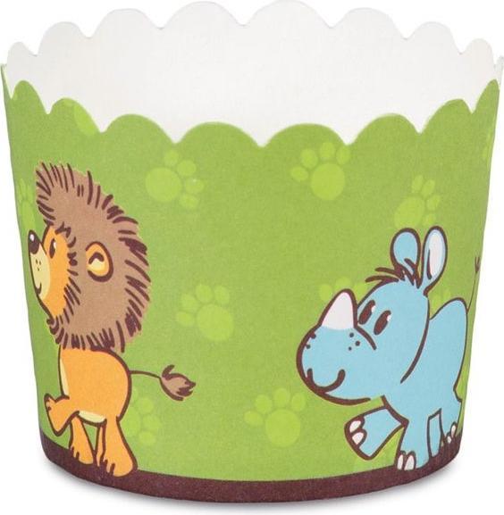 Image du produit Städter Mini moules à cupcakes vert clair & blanc (6 cm)