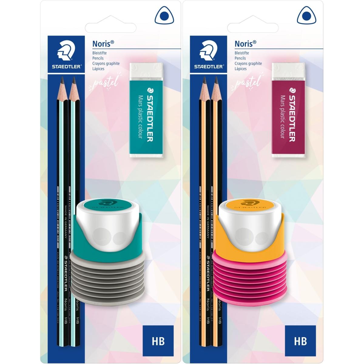 Magni, Bleistift, Bleistiftset HB 2er mit Spitzer und Radierer (HB, 2 x)