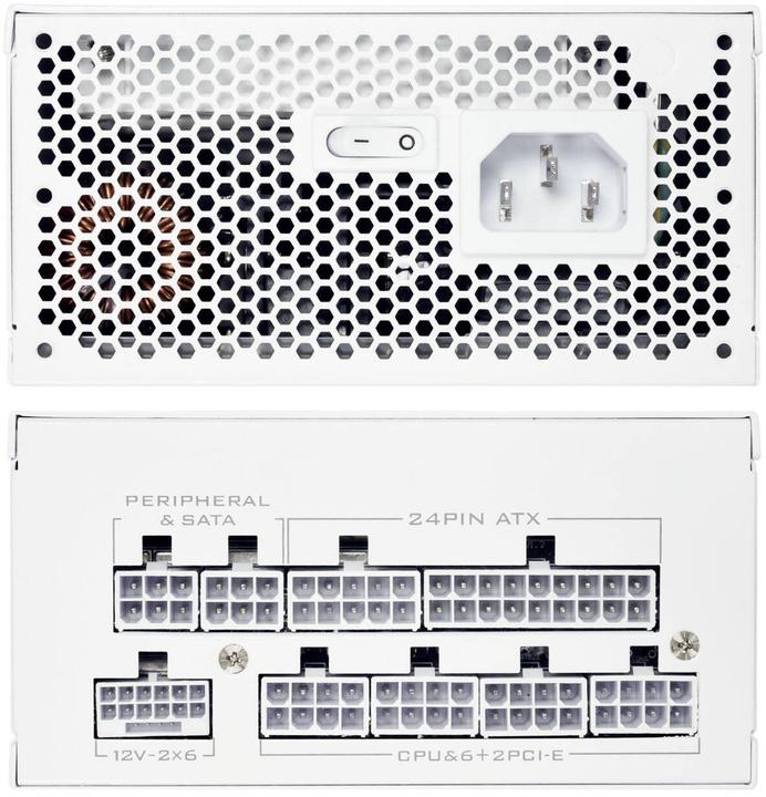 Actual product image Lian-Li SP850 V2 Gold Netzteil, modular, ATX 3.1 - 850 Watt, weiss (850 W)
