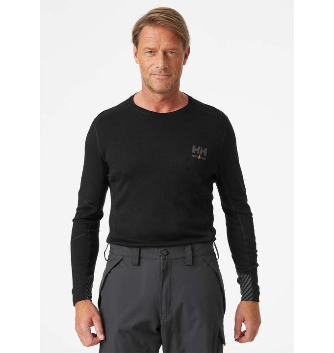 Produktbild Helly Hansen Workwear Apatiniai marškinėliai HELLY HANSEN Lifa Merino Crewneck, juodi M (M)