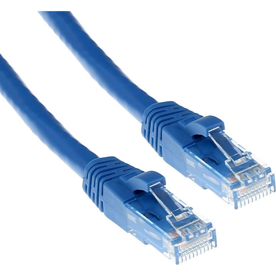 Thumbnail - ACT Blue 5 meter U/UTP CAT6A patch cable snagless with RJ45 connectors CAT6A U/UTP SNAGLESS BU 5.00M (U/UTP, CAT6a, 5 m)...