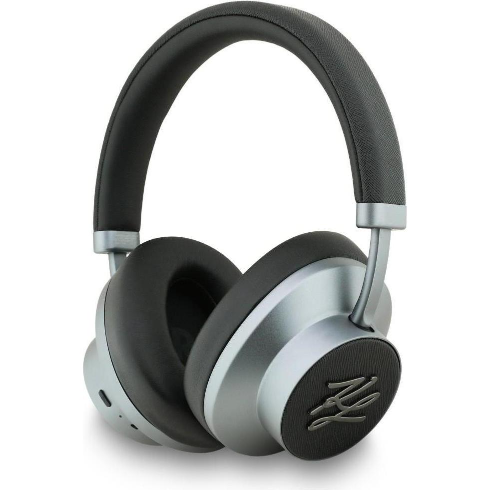 Karl Lagerfeld Headphones Grained Initials Bluetooth ANC black (ANC, Senza fili), Cuffie, Nero