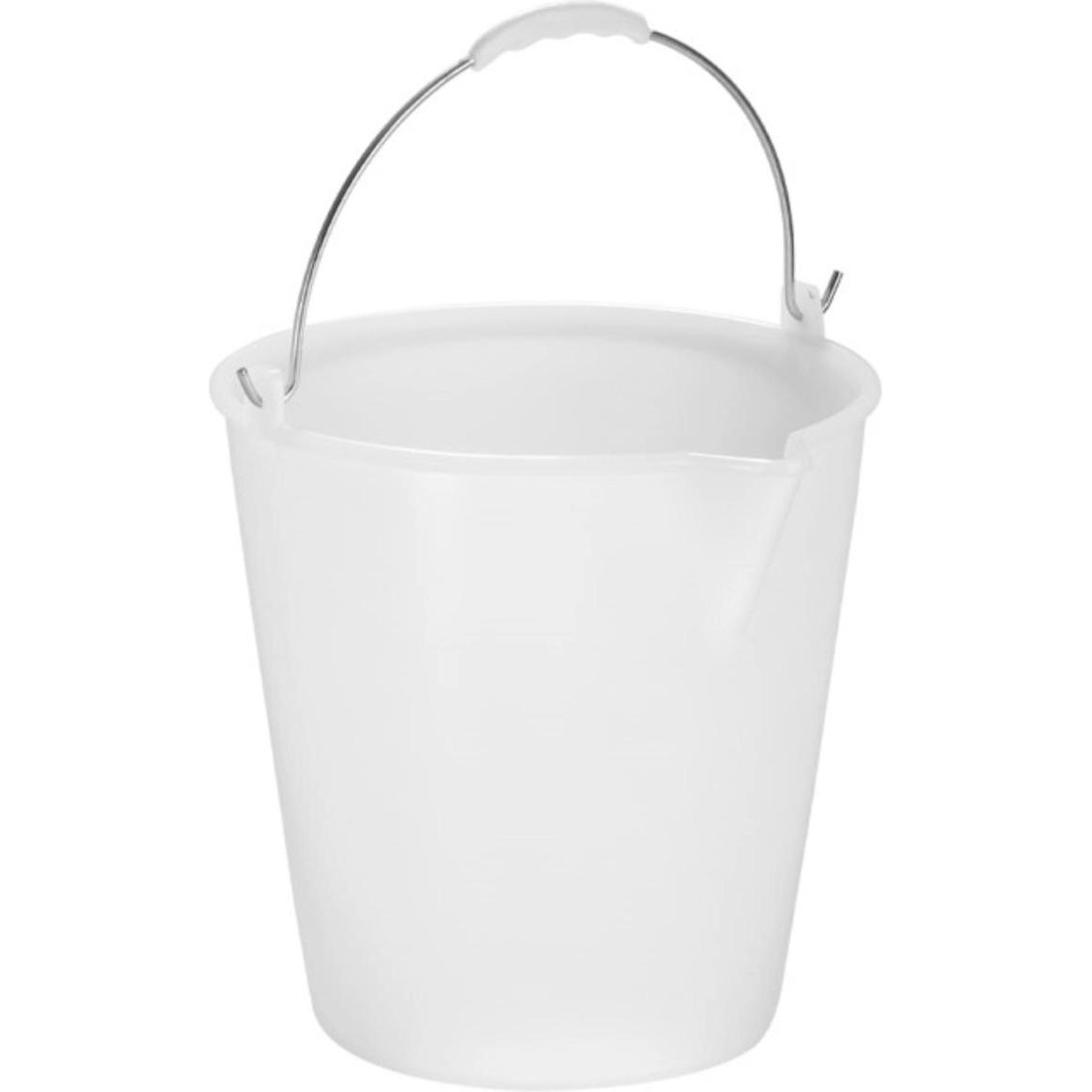 Vepa Bins Secchio da 12 litri bianco D320mm, Utensili pulizia, Bianco