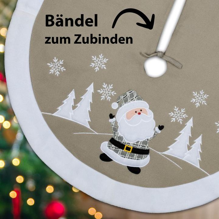 Produktbild Hermex Christbaum-Rock Weihnachtsbaumdecke Tannenbaum-Teppich Baumrock-Matte (1 -teilig)