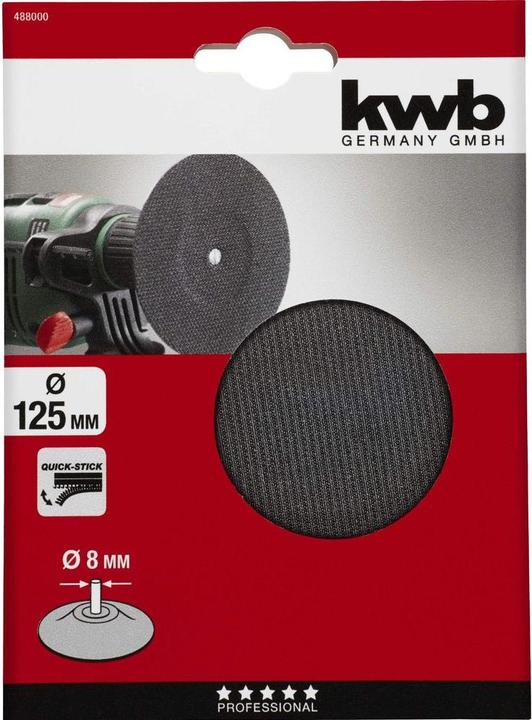 Produktbild kwb Quickstick Haftteller 125/8Sb