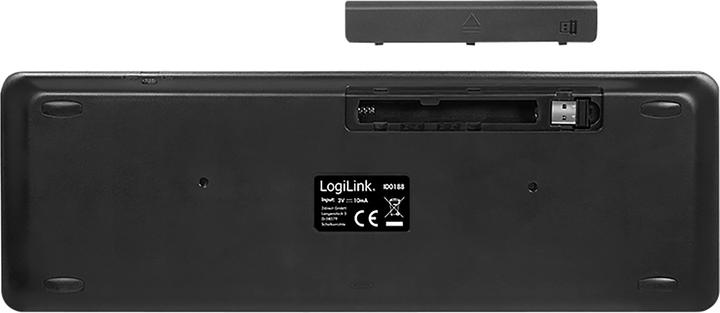 Actual product image LogiLink Wireless keyboard with touchpad, 2.4 GHz, black (DE, Wireless)