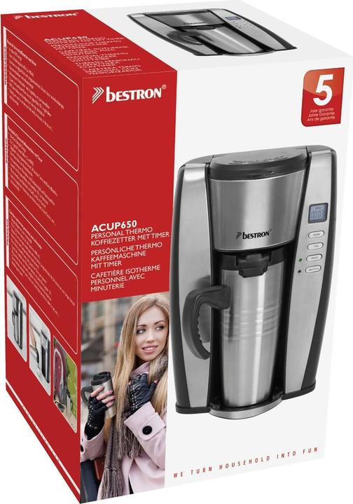 Immagine prodotto Bestron Caffettiera termica personale con timer