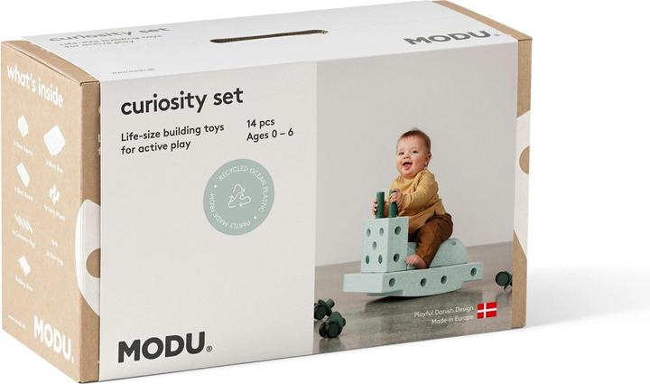 Immagine prodotto Modu Curiosity Set - Set iniziale, tavola d'equilibrio, cavallo a dondolo, giocattolo per le