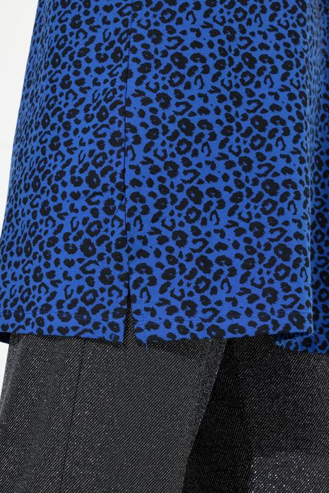 Produktbild Miamoda Longshirt, Leomuster, Glitzer-Statement, 3/4-Ärmel (44)