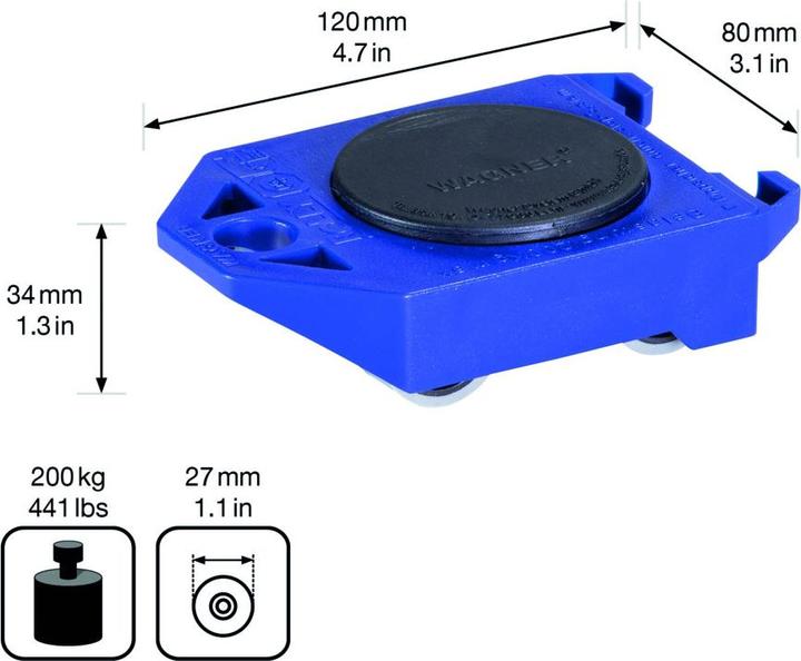 Actual product image Wagner System Rolly MM 3171 (200 kg)