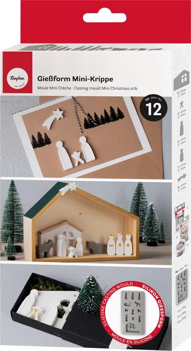 Rayher Silikon Giessform "Mini Krippe"