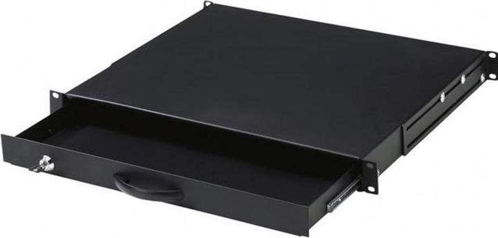 Actual product image Digitus Keyboard drawer 1U 48,3cm 19inch lockable and extendable black RAL9005