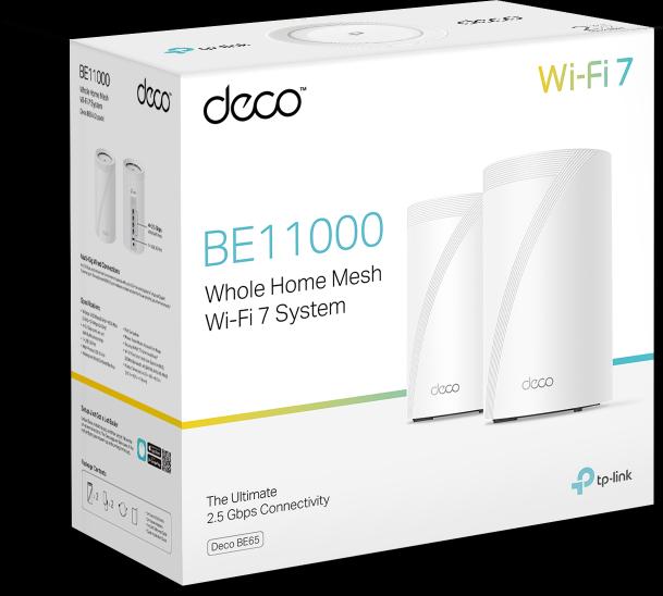 Image du produit TP-Link Deco BE65 Wi-Fi 7 Mesh BE9300 (2-pack)
