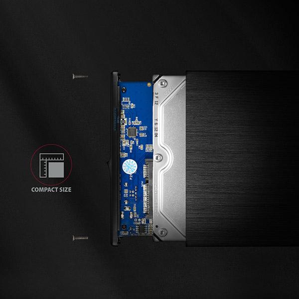 Immagine prodotto Axagon EE35-XA3 - Alloggiamento HDD - 3,5 pollici - SATA - Serial ATA II - Serial ATA III - 5 Gb (3.5")