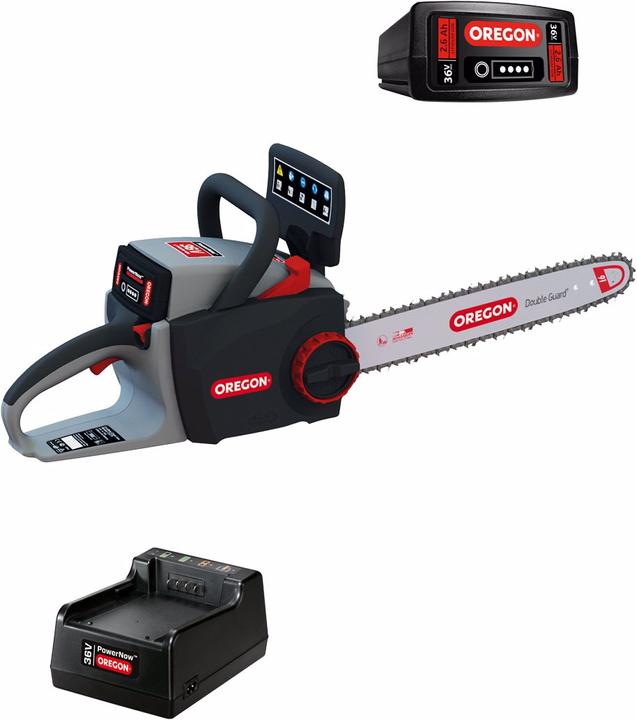 Actual product image Oregon CS300 + accessories (Battery chain saw)
