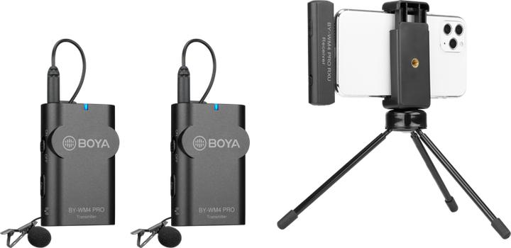 Actual product image Boya Microphone BY-WM4 Pro K6 Lavalier x2 Wireless USB-C