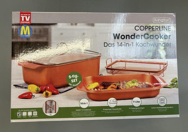 Actual product image Livington Copperline Wonder Cooker (Casserole + Stewpot, Aluminium)