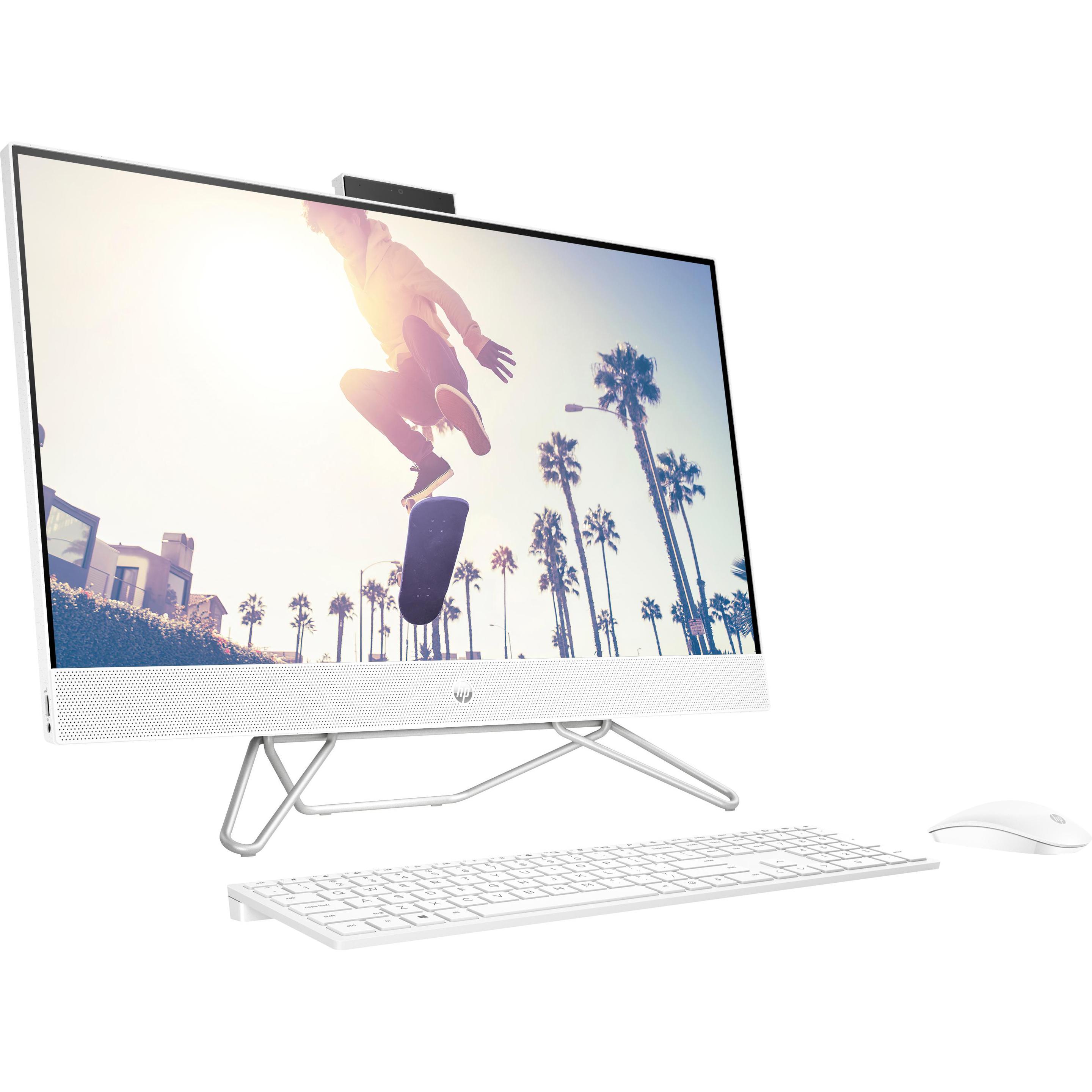 HP AIO 24-cb1103ng (256 GB, 8 GB, Intel Core i3-1215U, GeForce MX450), PC, Weiss
