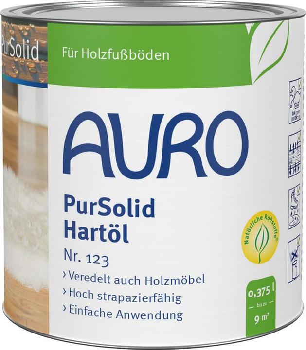 Produktbild AURO PurSolid Hartöl 123 (Transparent, 0.38 l)
