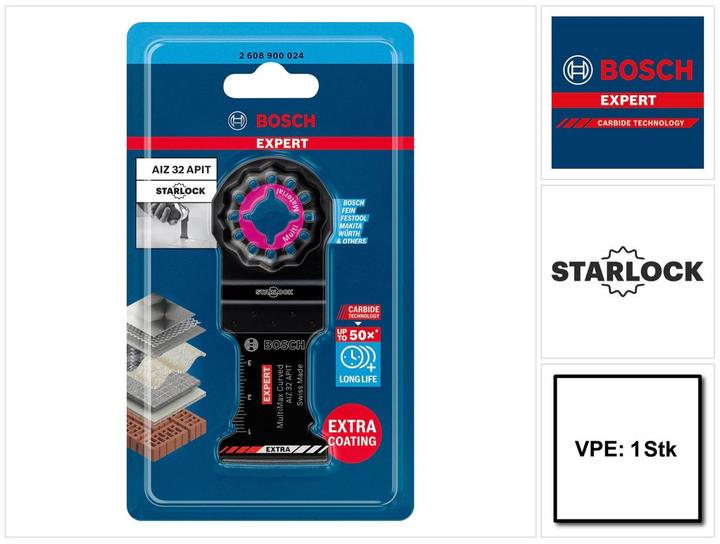 Actual product image Bosch Professional Zubehör EXPERT MultiMax AIZ 32 APIT Blade for multifunction tools, 32 mm