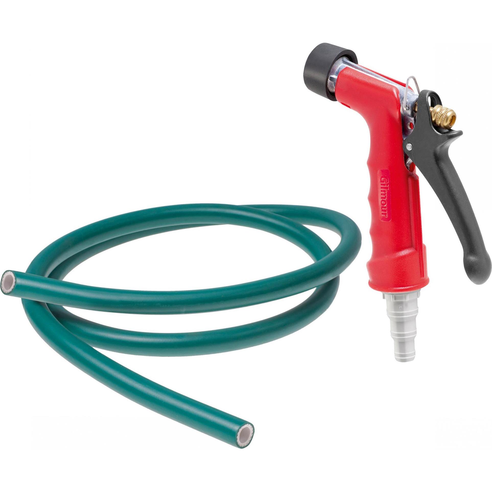 Pistolet à pression gicleur laiton et tuyau Kerbl Gilmour