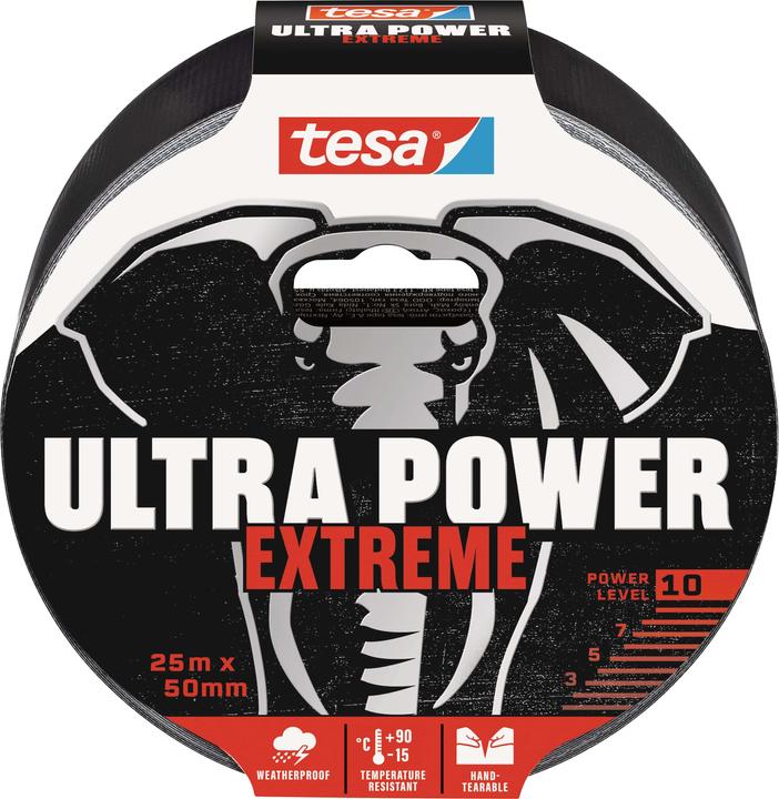 tesa ULTRA POWER EXTREME Reparaturband, wetterbeständiges Ductape (50 mm)