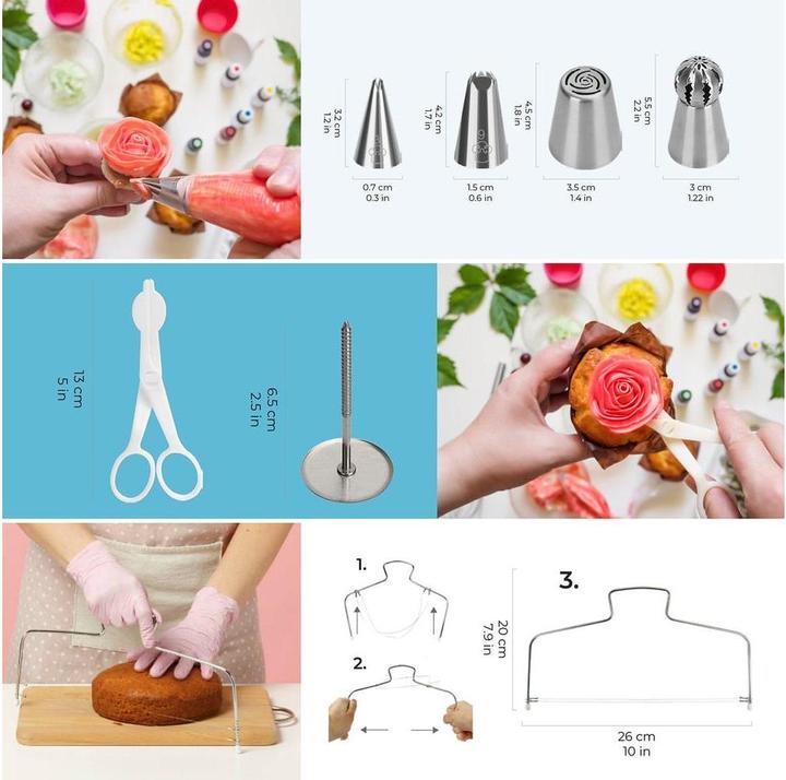 Produktbild Wenburg Torten-Dekoratiosset 51- tlg. - Delight (Spritzbeutel Set)