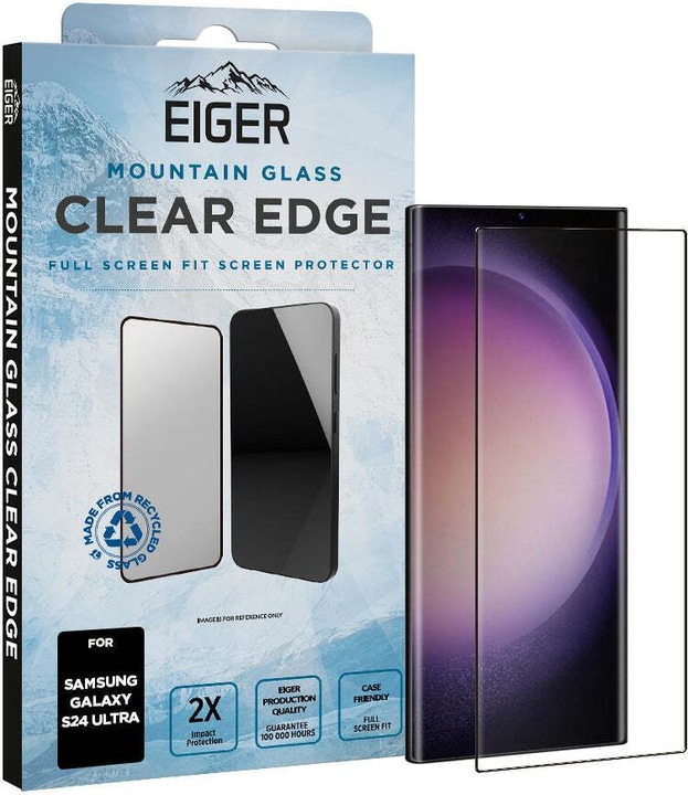 Produktbild Eiger Mountain Glass Clear Edge (1 Stück, Samsung Galaxy S24 Ultra)