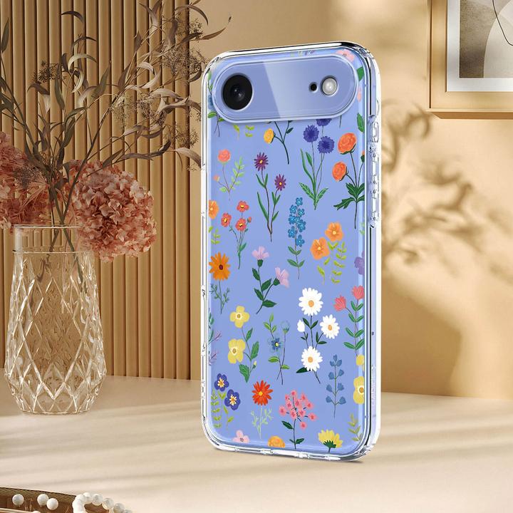 Immagine prodotto Cover-Discount iPhone 17 Air - Silikon Gummi Hülle Blumen (Apple iPhone 17 Pro)