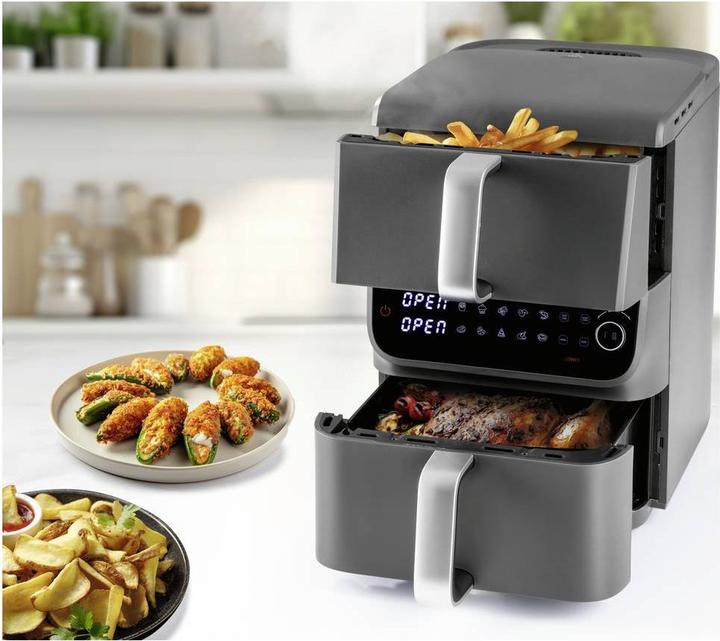 Actual product image Gourmetmaxx FryUp Dual Chamber Air Fryer