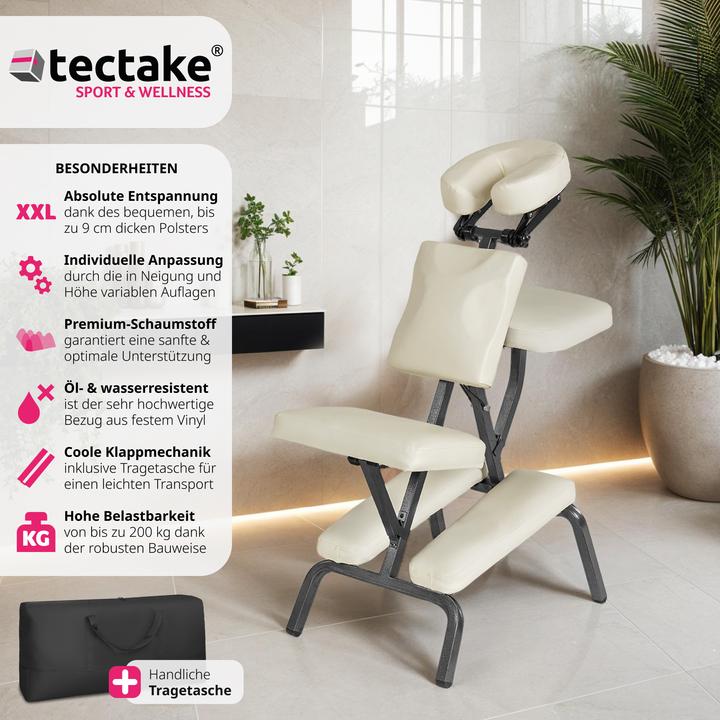 Actual product image tectake Massage chair
