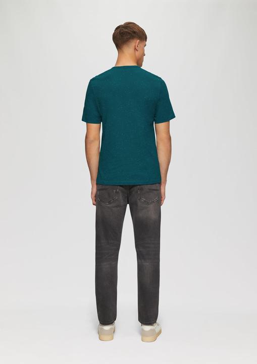 Produktbild S.Oliver T-Shirt Kurzärmeliges Crew-Neck-Shirt mit Logo (M)