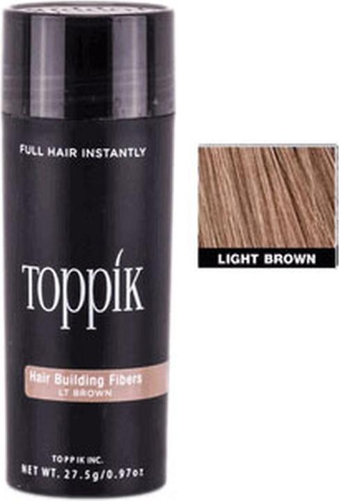 Actual product image Toppik Hair Building Fibers - Light Brown 55 gr (Lichtbruin)