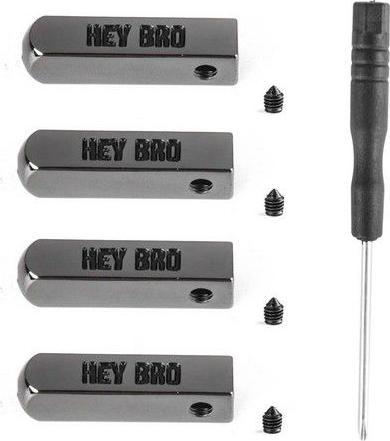 Produktbild LaceGodZ 1 Paar "Hey Bro" Schnürsenkel Clips (2.50 cm)