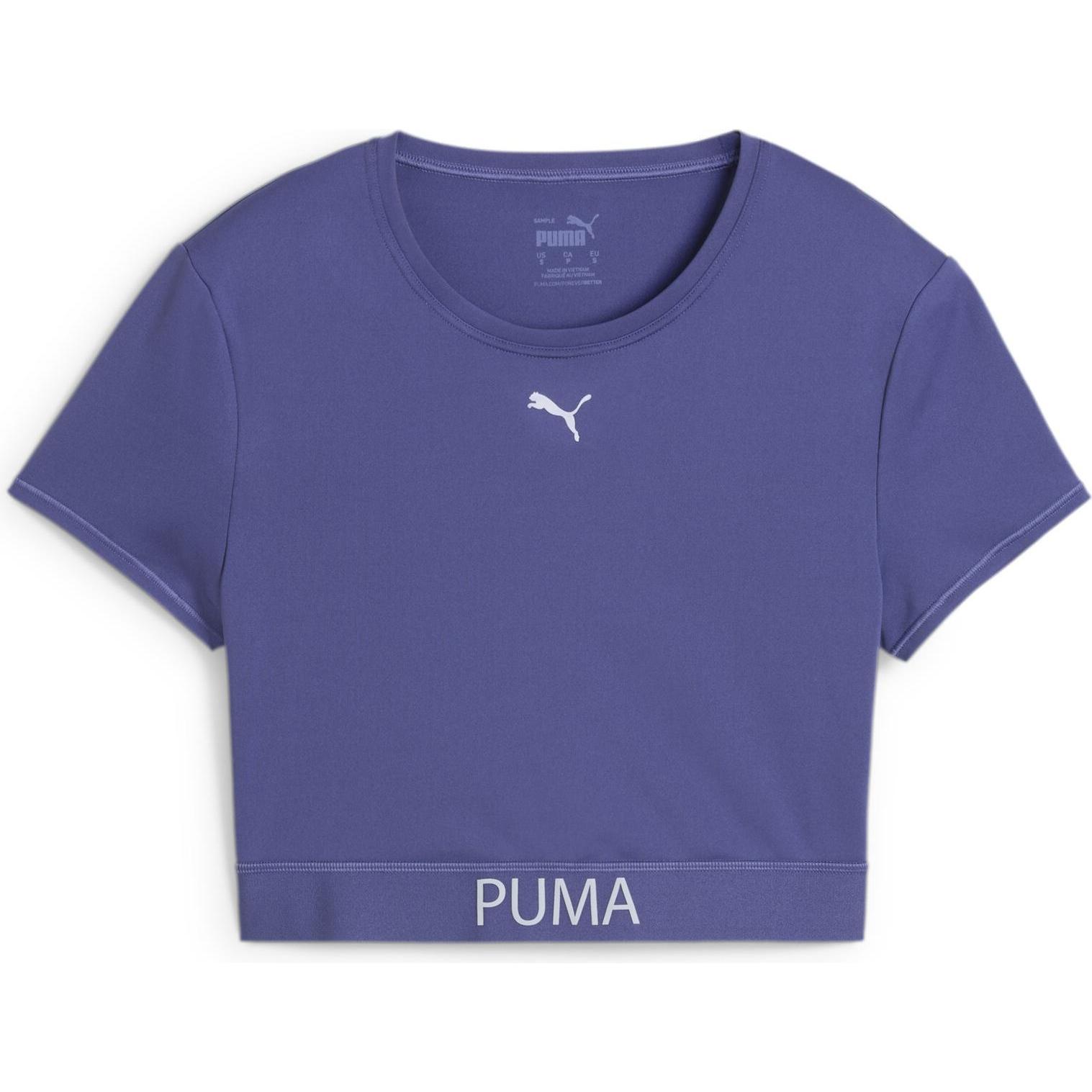 Puma, Damen, Sportshirt, W Strong Tee - Short (M), Blau, M