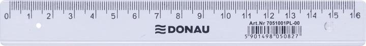 Image du produit Donau Règle de 16 cm, transparente (16 cm, Matières plastiques)