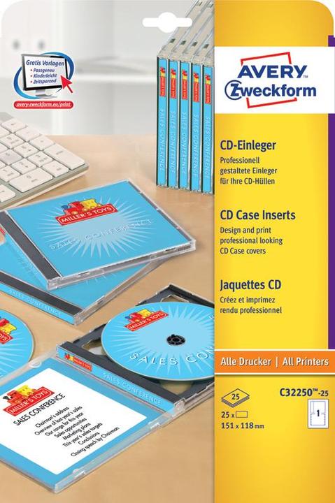 Produktbild Avery CD-Einleger