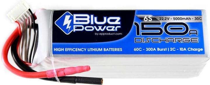 Immagine prodotto EP Batteria BluePower LiPo 22.2V 5000mAh 30C (22.20 V, 5000 mAh)