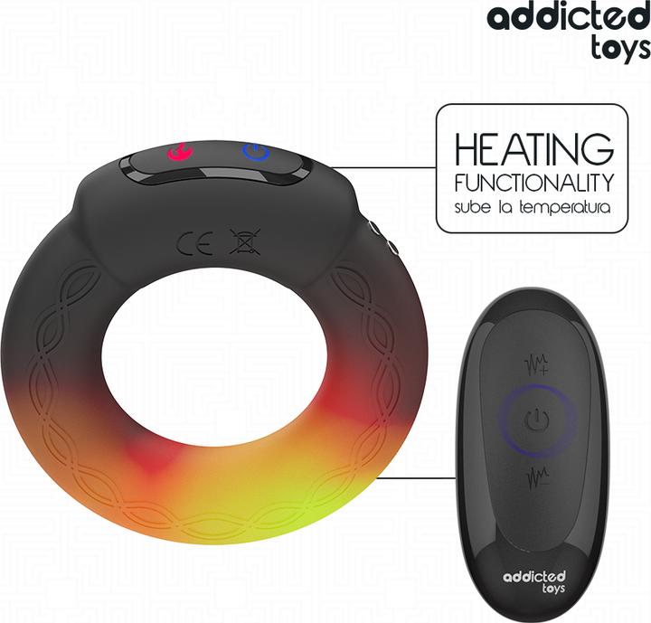 Actual product image Addicted toys - Vibrierender Cockring Mit Wã„Rmeeffekt Und Fernbedienung
