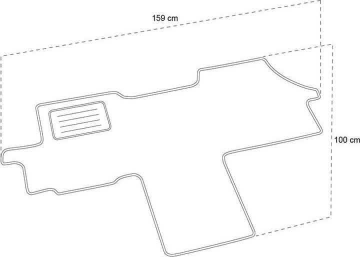 Produktbild ProPlus Wohnmobil Bodenteppich für Fiat Ducato ab 2014