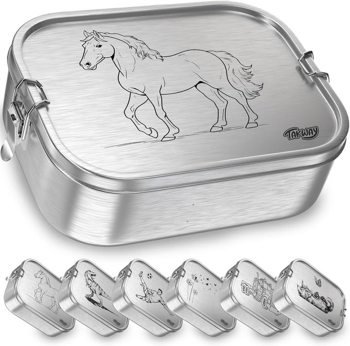 Produktbild Takeway Edelstahl Brotdose mit Fächern