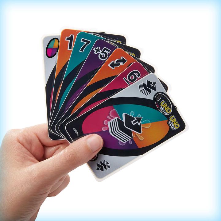 Actual product image Mattel Games UNO Flip Splash (French, 2 - 10 Players)