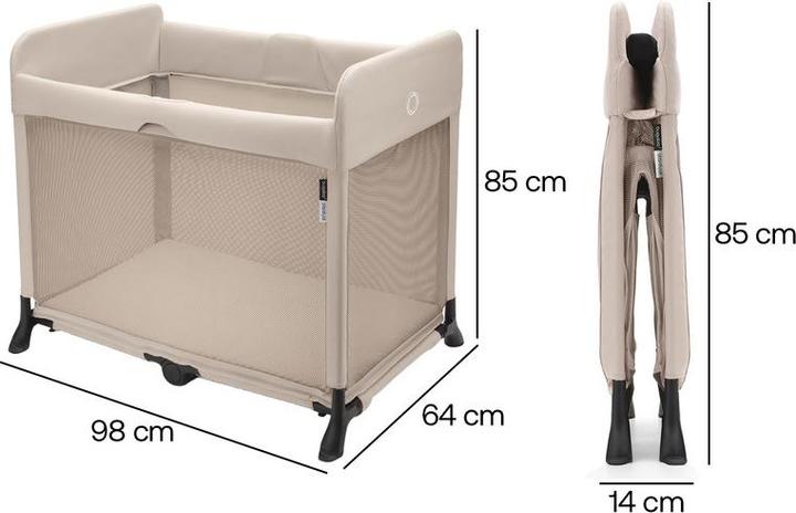 Produktbild Bugaboo Stardust Reisebett Desert Taupe