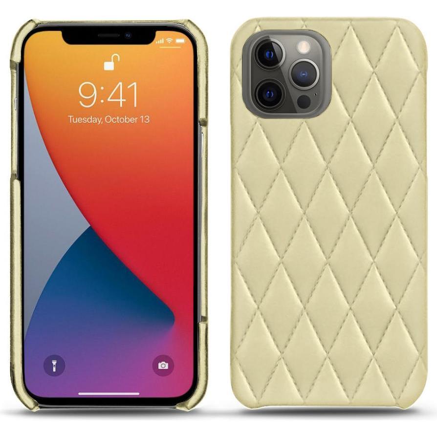 Noreve Lederschutzhülle (Apple iPhone 13 Pro Max), Smartphone Hülle, Beige
