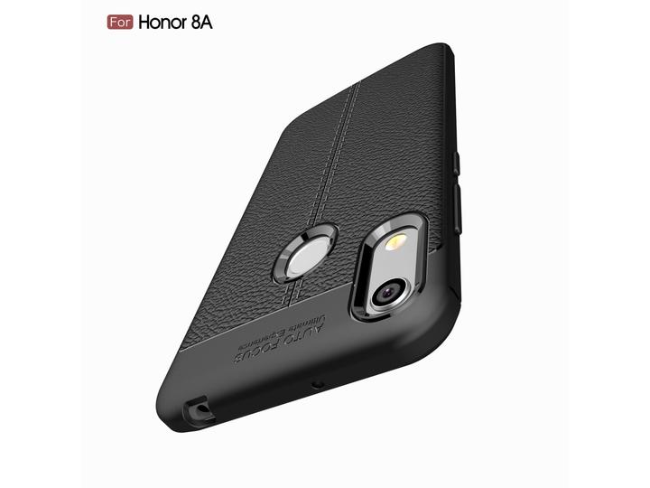 Produktbild Screenguard Honor 8A Hülle Leather Design TPU Cover (Honor 8A)