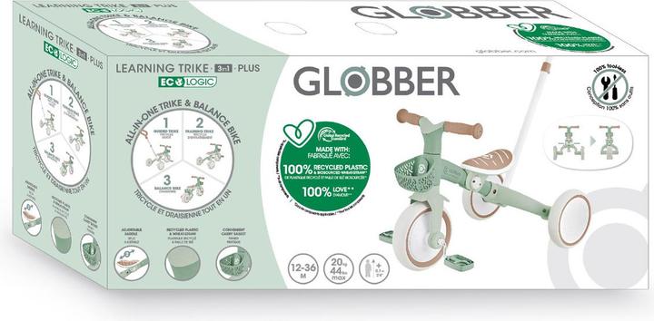 Produktbild Globber Gobber Learning Trike 3in1 Plus Eco / Dreirrad / Laufrad