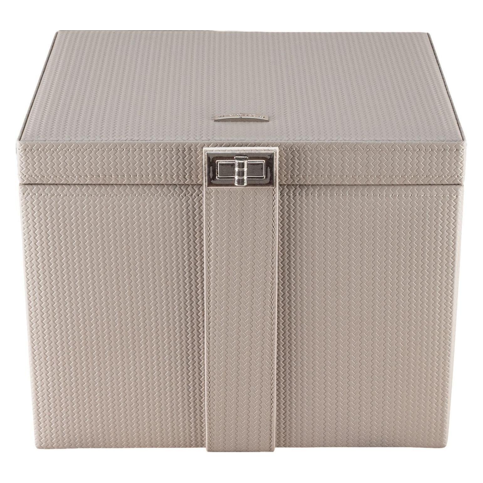 Windrose, Uhrenbox + Schmuckaufbewahrung, 803955.07 - Schmuckkoffer Xl Mit Reiseetui Corbello Taupe, Braun